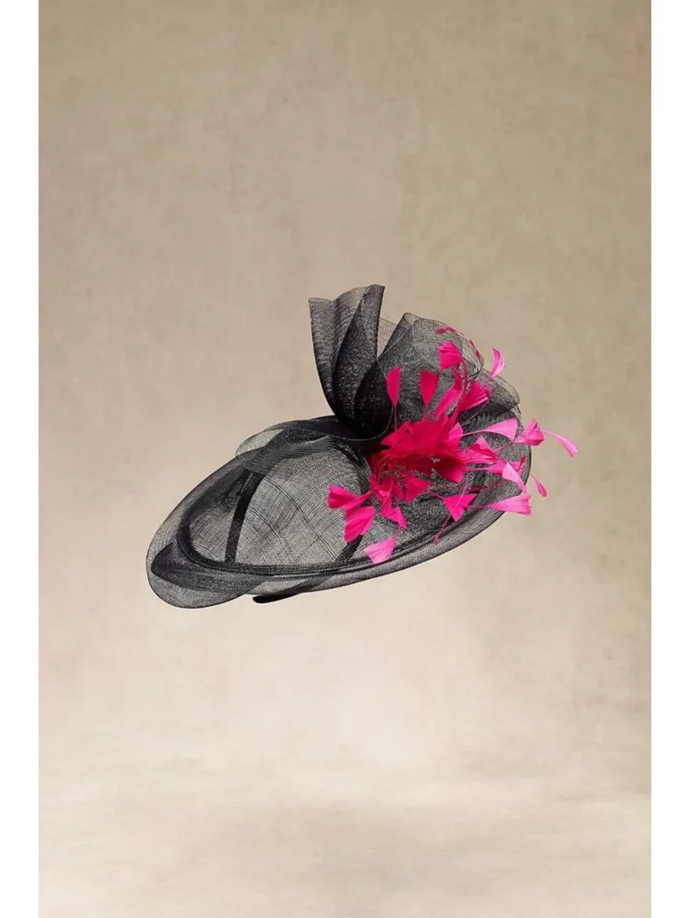 Elegant Feather Fascinator Hair Clip for Tea Party, Derby, Bridal, Wedding